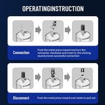 Magna Rechargeable Electric Penis Pump - Premium Round Diameter Flange Acrylic Cylinder with Update AI Handheld Male Vacuum Pump