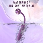 G Spot Clitoral Vibrator with 10 Vibrating & 9 Thrusting Modes Dildo Sex Toy for Nipple Anal Stimulation Adult Sensory Toys