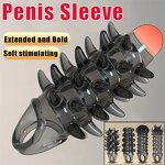 Best Selling High Quality TPE Reusable Sleeve Soft Silicone Rub Ber extra Dotted Penis Condom
