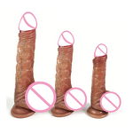 10.5" Realistic Silicone Large Dildo Small Glans XL Soft Thick Anal Dildo with Powerful Suction Cup Anal Play Large Penis