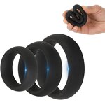 Top Quality Soft Silicone Lightweight and Comfortable 5 Color 3 Size Men's Multifunctional Strength Training Ring Workout Tool