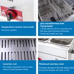 Gas Deep Fryer Factory - Double Tank Stainless Steel Catering Equipment