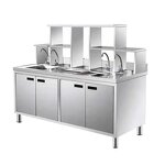 Bubble Tea Counter Manufacturer - Stainless Steel Work Table with Ice Maker