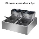 Commercial Electric Fryer Factory - 12L Stainless Steel Easy Operate Fryer