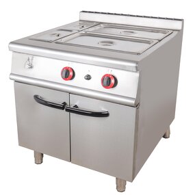 Commercial Food Warmer Factory - Gas Bain Marie with Cabinet Hot Sale