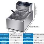 Commercial Deep Fryer Manufacturer - 6L Stainless Steel Easy Operate Electric Fryer