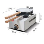 Waffle Maker Factory - Electric Stainless Steel Double Flip Hot Dog Machine