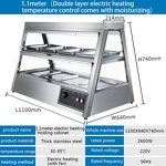 Hot Food Display Manufacturer - 1.1M Stainless Steel Heated Showcase Warmer