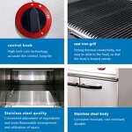 Commercial Gas BBQ Grill Manufacturer - Stainless Steel with Cabinets Outdoor