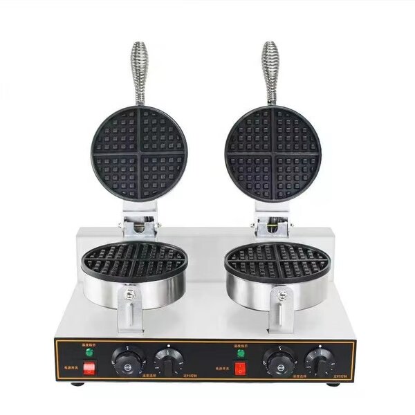 Waffle Maker Factory - Double Head Commercial Waffle Heating Machine