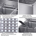 Commercial Deep Fryer Manufacturer - Double Basket 8L+8L Electric Fryer