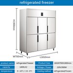 Commercial Refrigerator Factory - 4 Door Dual Temperature Vertical Showcase
