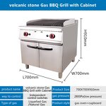 Commercial Gas BBQ Grill Manufacturer - Stainless Steel with Cabinets Outdoor