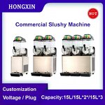 Slush Machine Manufacturer - 3 Bowls Granita Frozen Drink Commercial Slushy