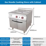 Commercial Food Warmer Factory - Gas Bain Marie with Cabinet Hot Sale