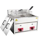 Gas Deep Fryer Factory - Double Tank Stainless Steel Catering Equipment