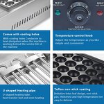 Commercial Fish Ball Oven Manufacturer - Automatic Octopus Ball Machine Gas Grill