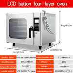 Commercial Bakery Oven Manufacturer - 4 Tray Touch Steam Convection Oven