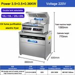 Electric Deep Fryer Manufacturer - Oil Fume Purification Single/Double Tank Fryer