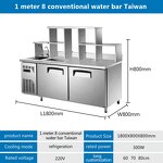 Water Bar Counter Manufacturer - 1.8M Kitchen Work Refrigerated Bar Counter