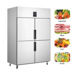 Commercial Freezer Manufacturer - Four Door Frozen Cooler Box Meat Preservation