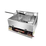 Commercial Gas Fryer Manufacturer - 20L Double Cylinder Energy Saving Fryer