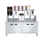 Drink Station Manufacturer - 1.8M Customizable Milk Tea Juice Bar Counter