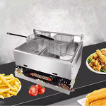 Gas Fryer Manufacturer - 6L+6L Double Cylinder CE Certified Fryer