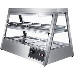 Hot Food Display Manufacturer - 1.1M Stainless Steel Heated Showcase Warmer