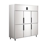 Commercial Refrigerator Factory - 4 Door Dual Temperature Vertical Showcase