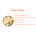 Snacks Wholesale Filling Variety Flavors White Chocolate/cheese Milk/matcha Flavor Sandwich Cookies Biscuit Sweets Cookies