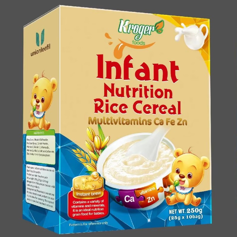 25g Dry Baby Breakfast Milk Powder Nutrition Ready-to-eat Rice Bags of Healthy Food