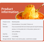 Onion Barbecue Flavor Nutritional Breakfast Instant Delicious Instant Mashed Potato