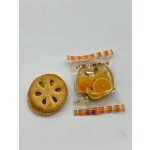 Orange Marmalade Sandwich Crisp Customizable Flavors Crispy Texture Sweet Taste Sugar Wafer Packaged in Box Bulk for Cookies