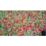 1kg Gelatin Fruit-flavored Colored Gummies Various Sweet Flavors in Bulk Box Certified Halal Cartoon Pattern Chewing Gum