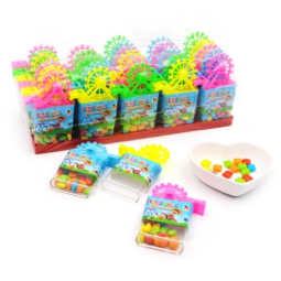 Ferris Wheel Whistle Toy Hard Candy Fruity Flavored Boxed With Ball Pattern Decorated With Filling