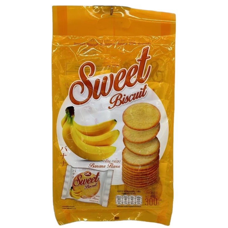 Thai Banana Cookies Fruit Cookies Sweet Individual Packaging