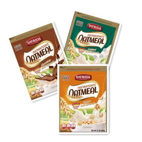 600g Bulk Instant Chinese Oatmeal in 3 Flavors Sweet Yogurt Nuts Chocolate Packaged in Bag for Adults