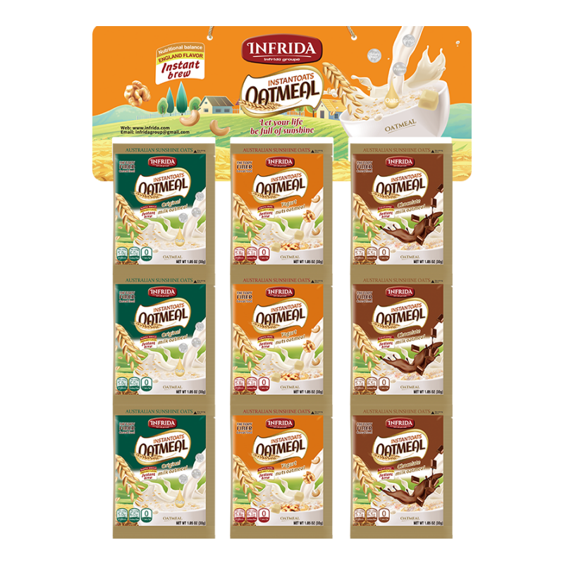 600g Instant Oatmeal With Original/Yogurt Nuts/Chocolate Flavor