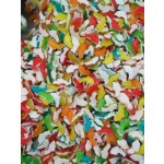 Certified Halal Fruit-Flavored Sour Sweet Gummy Juice Fudge Colored Soft Texture Variety Pattern Sugar-Filled Fruit-Bag Bulk