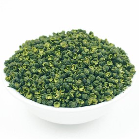 Huaran Yulin Guangxi China Spice Wholesale  Full Opening Green Prickleyash Dry Green Pepper Corn Whole for Cooking