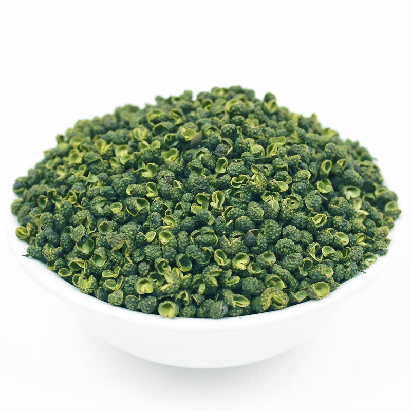 Huaran Yulin Guangxi China Spice Wholesale  Full Opening Green Prickleyash Dry Green Pepper Corn Whole for Cooking