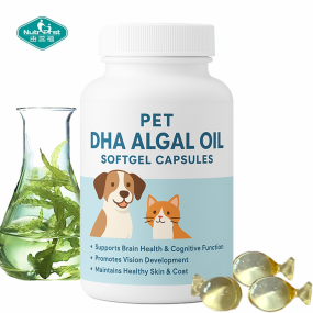 Pet Algal Oil Capsules Factory - OEM DHA Omega 3 Cats Dogs