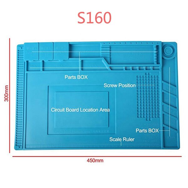 Silicone Soldering Pad Supplier - 45x30cm Magnetic Heat Insulation Mat