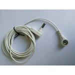 PU ESD Grounding Cord Supplier - Black White with Vertical US Plug