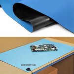 ESD Table Mat Factory - Blue 1.2m X 10m Anti Static Rubber Matting