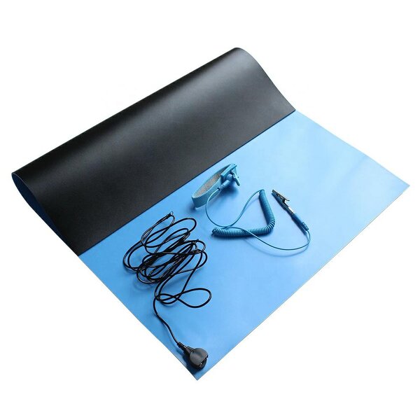 ESD Table Mat Factory - Blue 1.2m X 10m Anti Static Rubber Matting