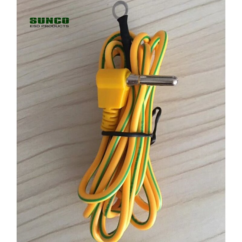 Earth Grounding Wire Supplier - Green Yellow for ESD Anti Static Mats