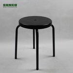 Plastic ESD Stool Manufacturer - Black Round Anti-static Chairs Wholesale