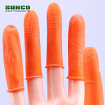Anti-Slip Finger Cots Manufacturer - Orange Industrial Latex Antistatic